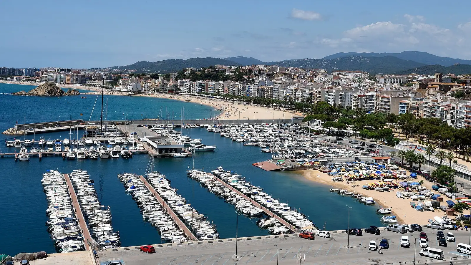 Blanes – Blanes from Mirador de Blanes, Catalonia, Spain