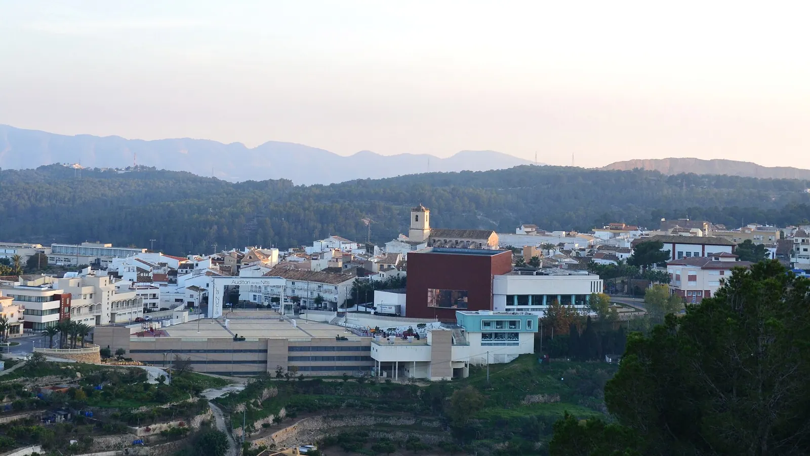 La Nucía – Vista de la Nucia des del castell de Polop.