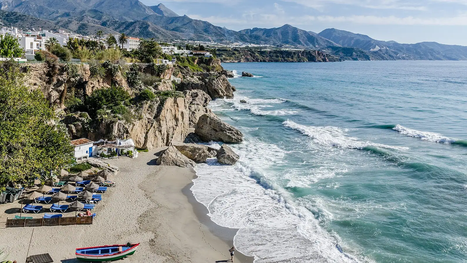 Nerja – View from Balcón de Europa in Nerja, view north-east