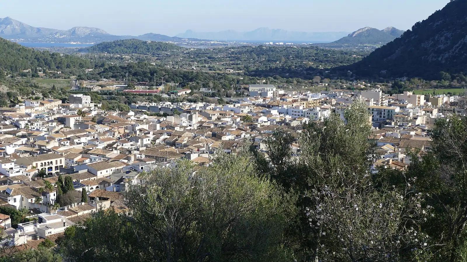 Pollença – Views from El Calvari towards Pollença, Mallorca