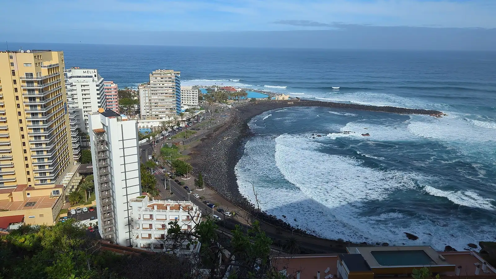 Puerto de la Cruz – View from Mirador de la Paz in Puerto de la Cruz, Tenerife, Spain